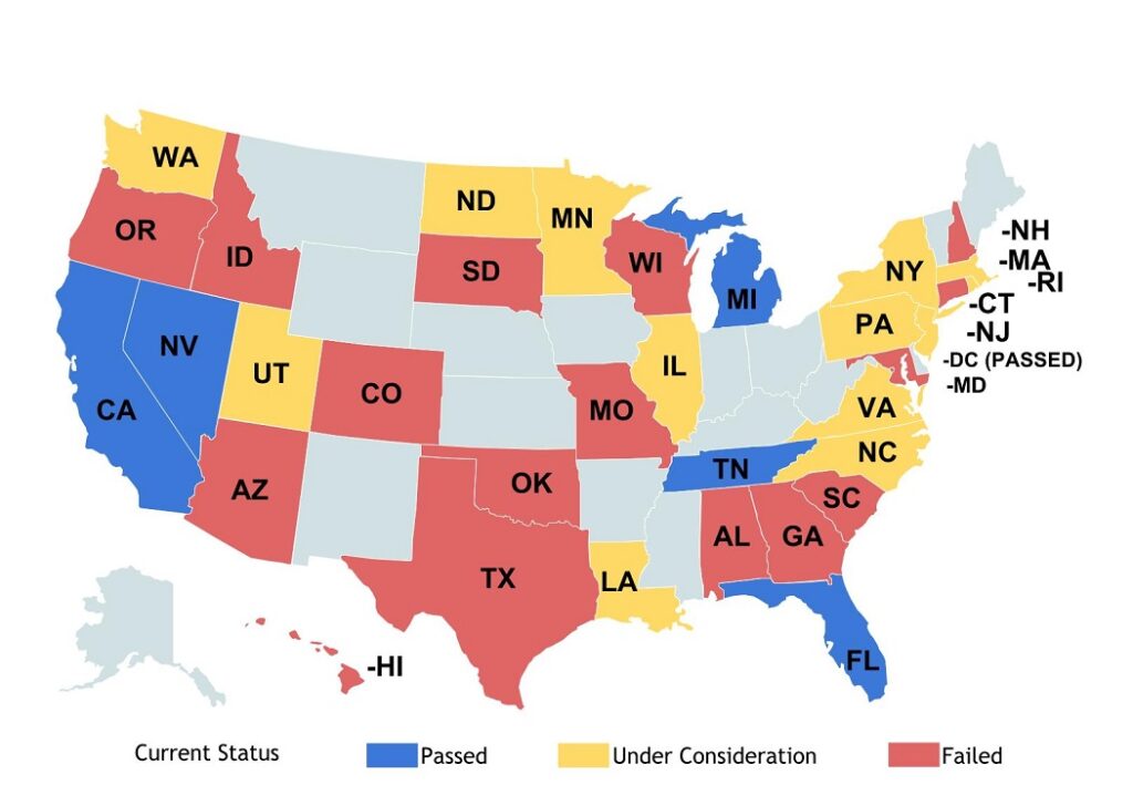 Current Status for Regulatory Approval of Self Driving Cars - Nov 2016