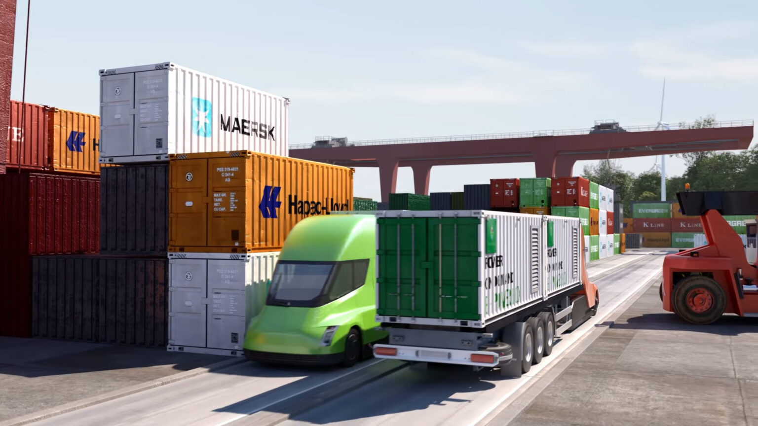 Xe Container Tesla Electric Vessels + Tesla Semi Trucks: Europe's perfect zero-emission ...